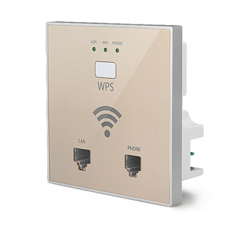 300 M indoor wireless hotspot AccessPoint für hotel WIFI abdeckung projekt mit AC lan Zentralen manager WISP in wand mini router/AP: PASSIVE 24V POE / Gold