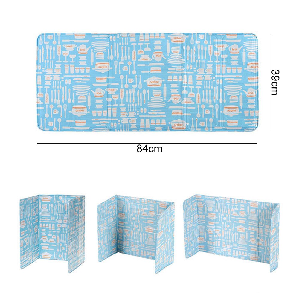 Gas Stove Aluminium Foil Oil Splash Proof Plate Screen Baffle Kitchen Stove Foil Cooking Insulation Sheet Oil Splatter Guard 1pc: B3 840x390mm