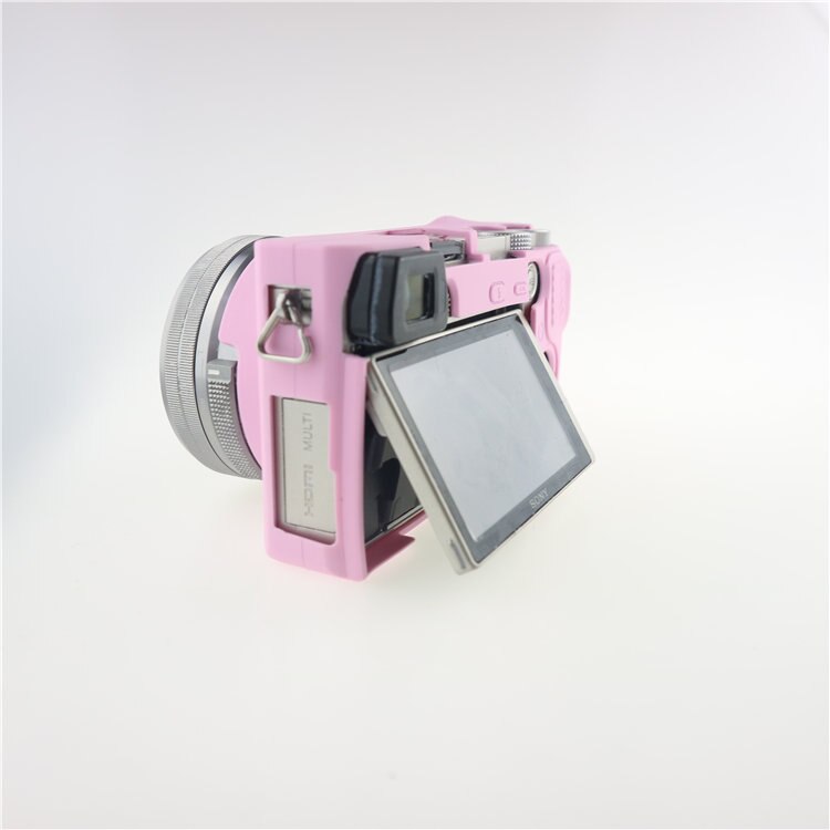 Belle housse de protection pour Sony A6000 ILCE-6000L 16-50mm lentille TPU souple en caoutchouc de Silicone