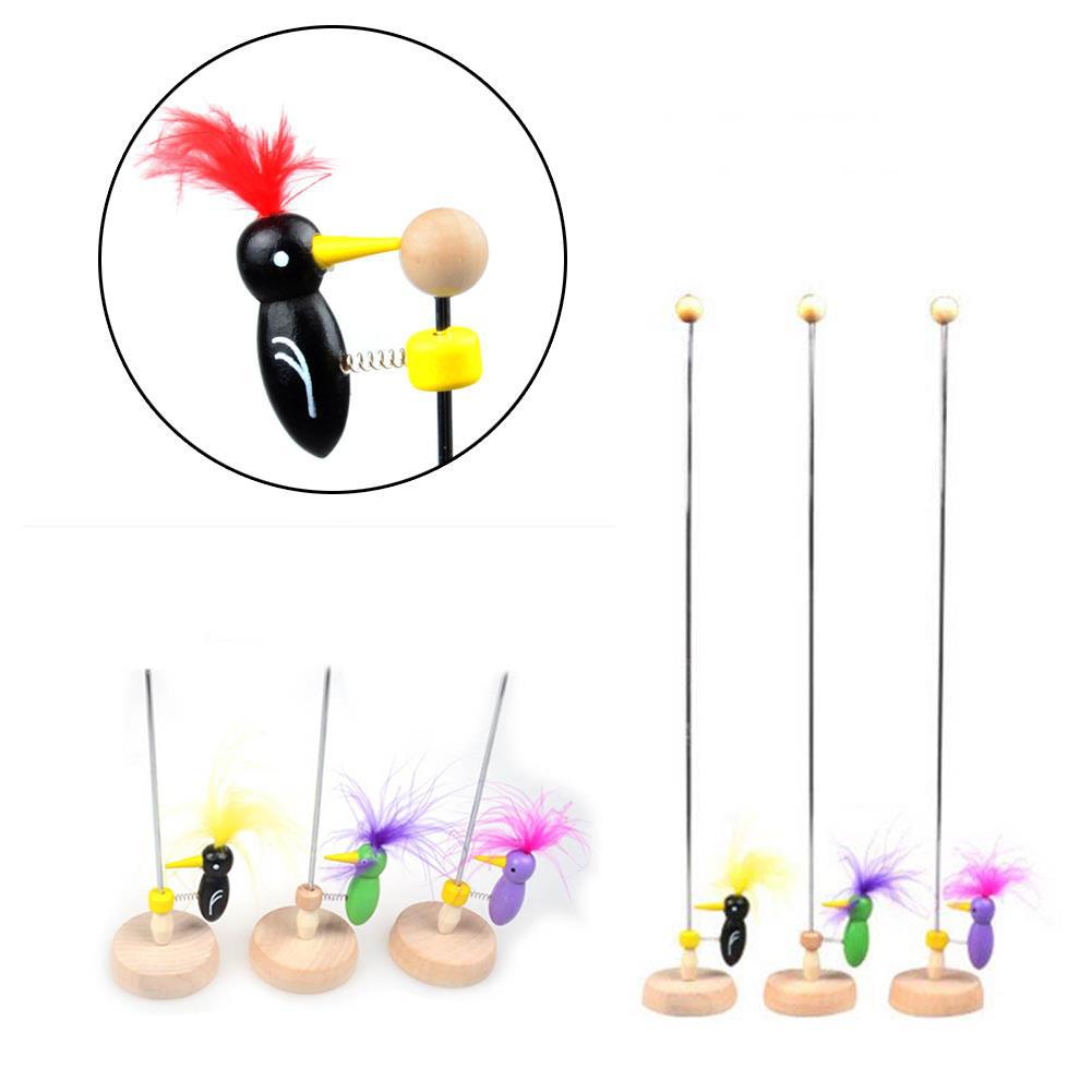 Cute Retro Woodpecker Vintage Classic Toy Education Baby Education on A Stick Baby Toys