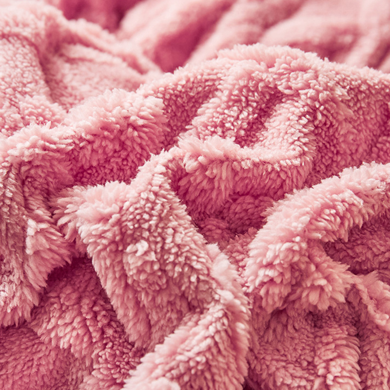 Funda nórdica de tafetán con patrón geométrico, manta de terciopelo de cristal suave y cálida para invierno, funda de edredón doble de felpa gruesa sin fundas de almohada