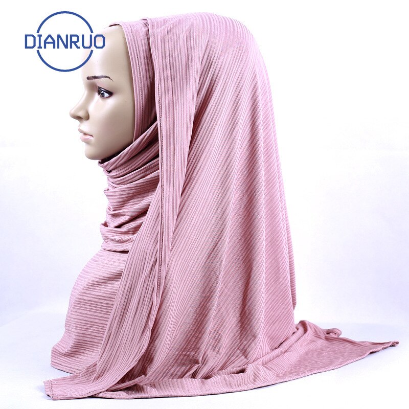 LINLING turquie femmes en mousseline de soie solide écharpe musulmane dames châles et enveloppes doux femme Hijab étoles tête sous-écharpes N488