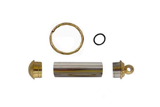 DIY secret compartment pill box key chain kits RZ-KR49#: Gold