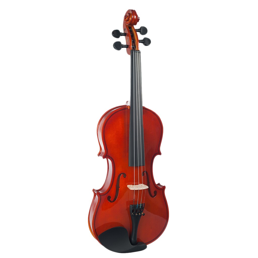 Wood 1/8 Acoustic Violin Varnished Fiddle With Storage Case for 4 - 5 Years Old Kids Beginner