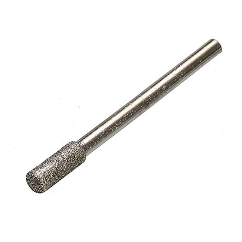 10PCS 4mm Diamond Coated Cylindrical Burr Chainsaw Sharpener Stone File Chain Saw Sharpening Carving Grinding Tools