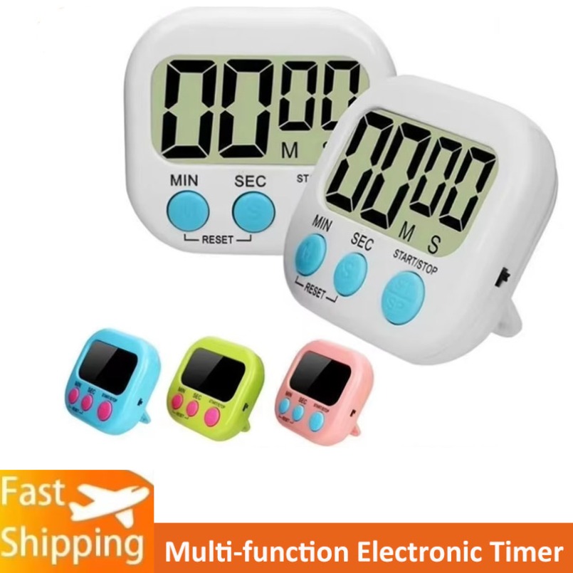 Timer elettronico multifunzione magnetico Display LCD Gestisci l'autodisciplina Timer Conto alla rovescia per la cottura Promemoria per l'apprendimento Regalo