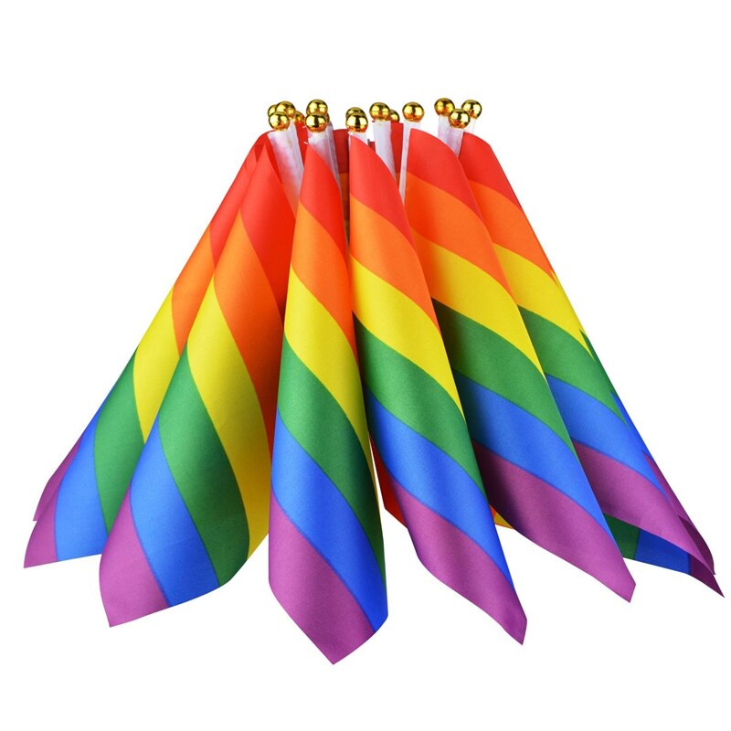16 Pieces Rainbow Flag Rainbow Flag Banner Festival Carnival: Default Title