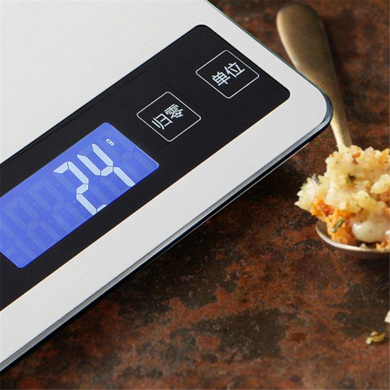 Báscula de cocina electrónica, herramienta de medición de dieta Digital USB, accesorios para hornear, 5/10kg, 1g