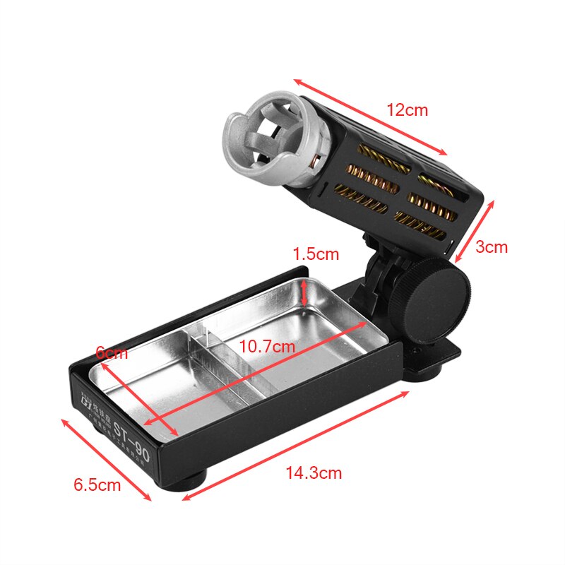 Säädettävä juotosraudan telineen korkeuskulma 1 puhdistussienellä