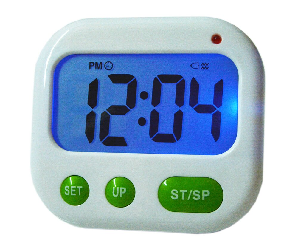 (Musik/Vibration) LCD Digital Timer Wecker CountDown 24 stunden Uhr Küche Timer Uhr