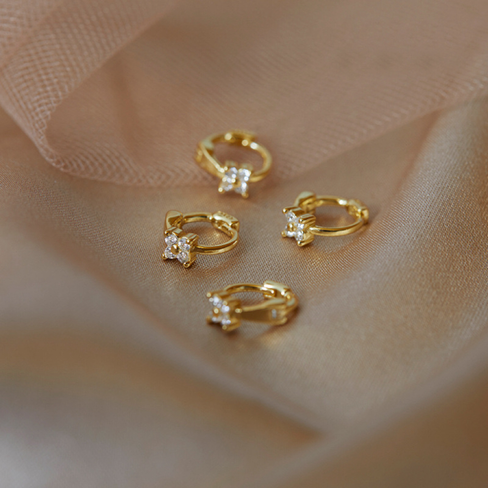 Aros Huggie de acero inoxidable para mujer, aretes pequeños y delicados de Color dorado clásico, joyería minimalista de estilo coreano, pendientes de para mamá