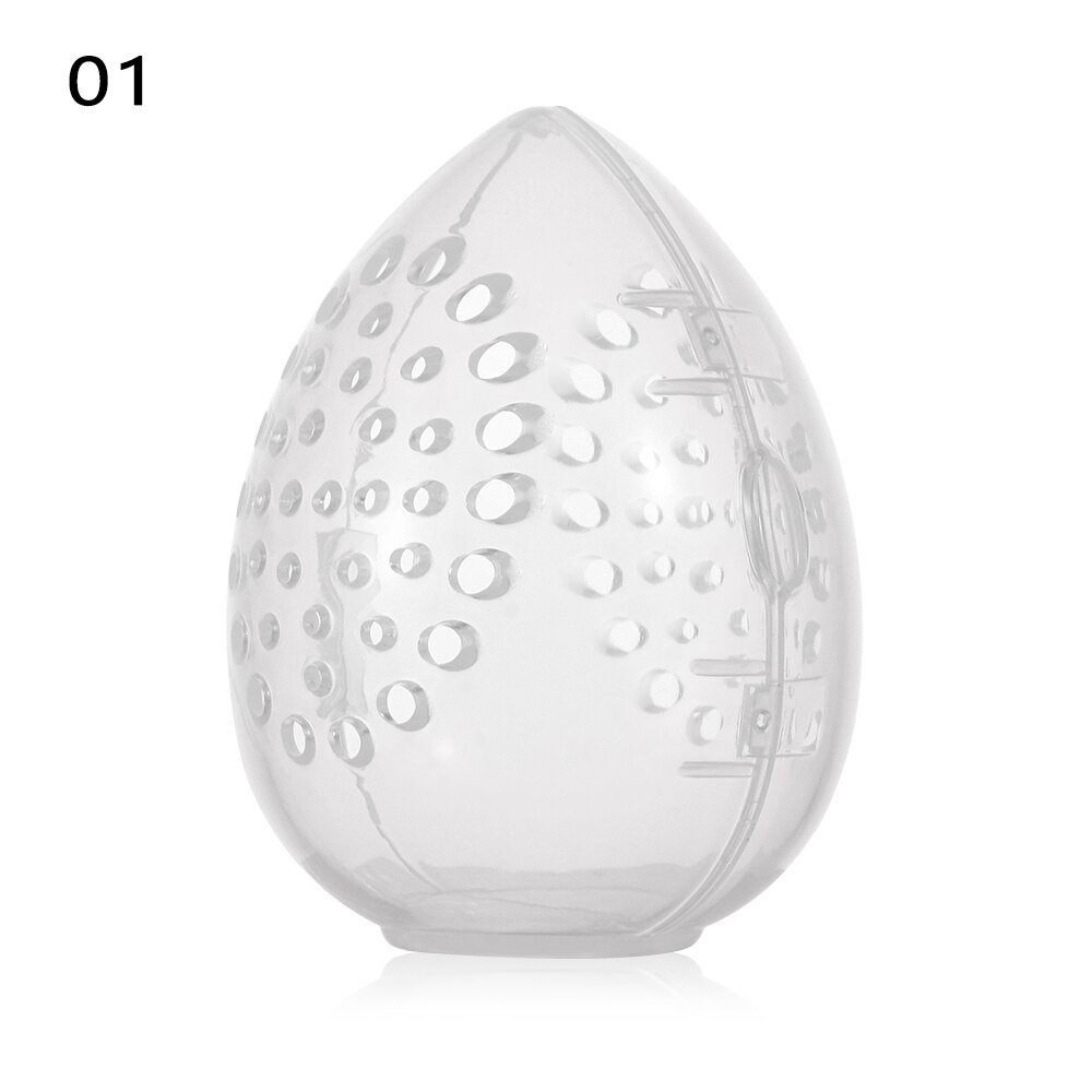 Leuke Siliconen Beauty Spons Opbergdoos Ei Stand Poederdons Drogen Houder Meeldauw Proof Cosmetische Puff Case Make-Up Accessoires: 01