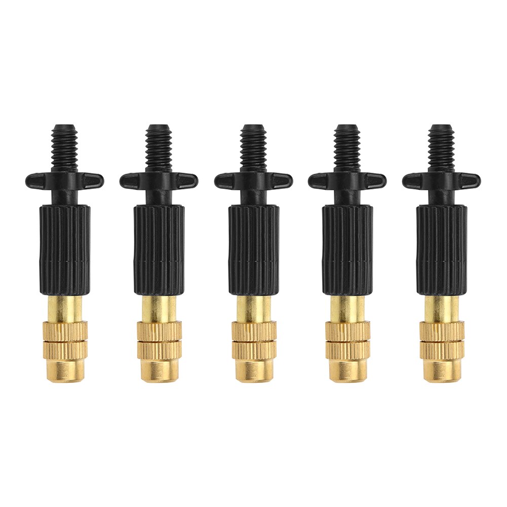 5pcs Adjustable Thread Copper Water Sprinkler Head Automatic Spray Tip Nozzles Nebulizer 4/7 Pipe Watering Irrigation System Gar