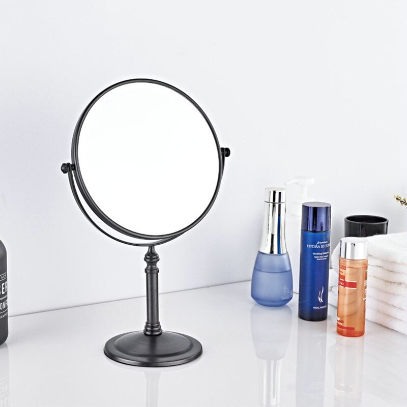 Wzly Make Spiegels Zwart/Antieke Koperen 8 Inch 3x Rose Gouden Make-Up Spiegel Professionele Vanity Spiegels 360 Draaien Vergrootglas
