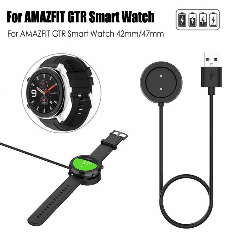 Carregador para relógio inteligente carga magnética para xiaomi huami amazfit gtr carregador rápido 42/47mm usb cabo doca de carregamento magnético