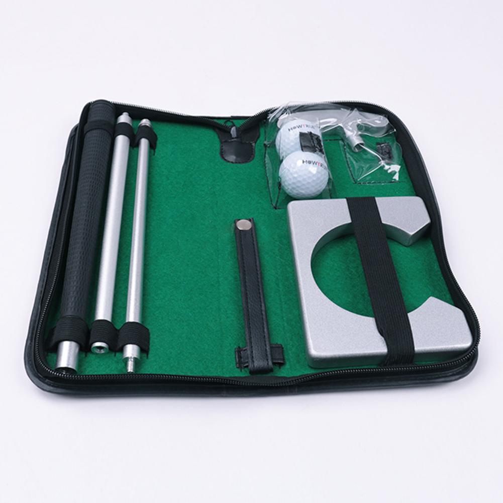 Golf Putter Aluminum Training Set Two-Way Head Putter For Left And Right Hand With 3 Shaft 1 Putter Head 1 Goal Hole 2 Balls