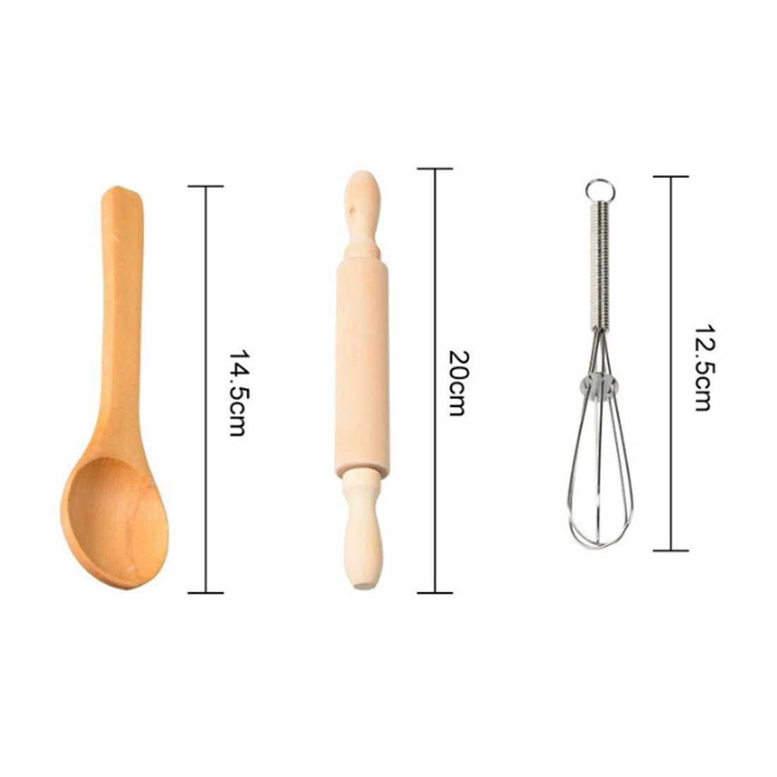 Children Chef Set DIY Cooking Baking Suit Toys Set Pretend Play Apron Gloves Rolling Pin Eggbeater Cooker For Kids