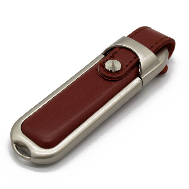 Tekst mi skórzane 64GB pamięć USB 32GB 16GB 8GB 4GB Pen Drive pamięć usb usb2.0: 8GB / Brown