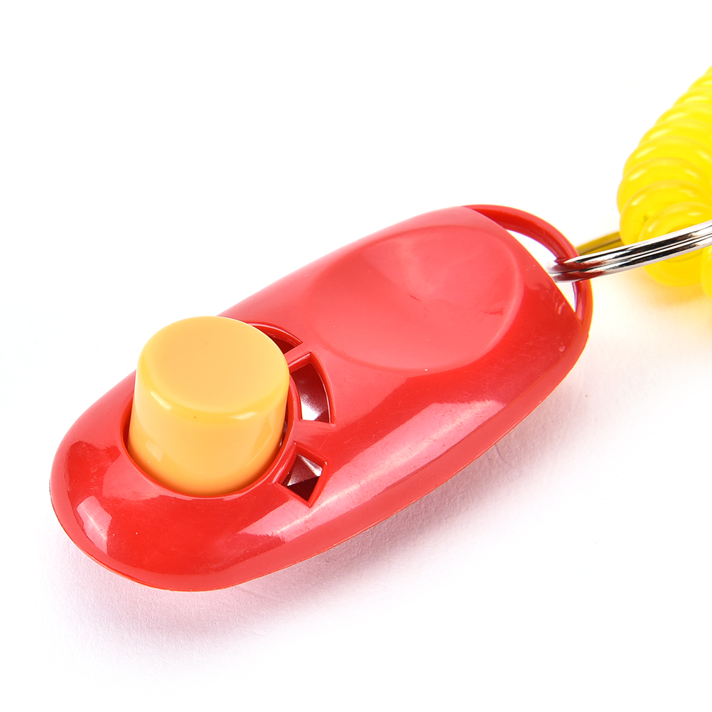 1pc Training Clicker 10 Colours Ultrasonic Dog Pet Bird Whistle Click Clicker Training Trainer Aid Guide
