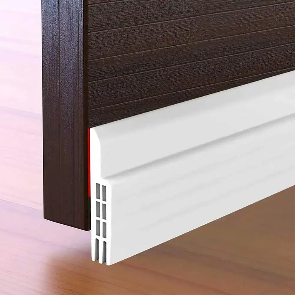 100cm Silicone Door Draught Excluder Door Bottom Sealing Strip Tape Weatherstrip Waterproof Wind Proof Sound Insulation Tape