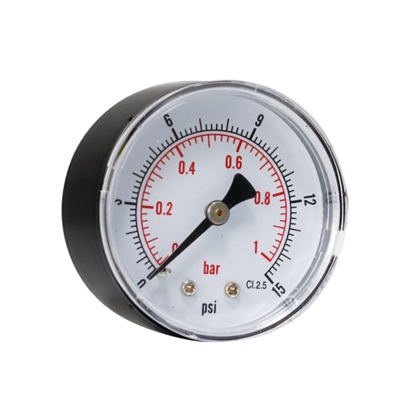 Pressure Gauge 52mm Dial 1/4" BSPT Horizontal 0/15,30,60.100,160,300 PSI & Bar Jy23 20