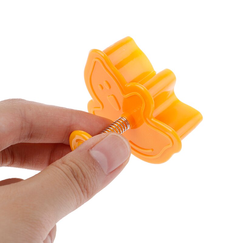 4pz Zucca di Halloween A Tema Del Fantasma di Plastica Del Biscotto della Taglierina Del Tuffatore di Sugarcraft Del Fondente di Cioccolato Della Muffa Della Torta Che Decora Gli Attrezzi