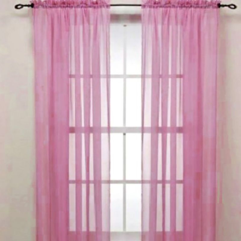 1pc 100*200cm Neue Einfarbig Voile Schiere Vorhang Panel Fenster Vorhänge Europa Fenster Tüll Vorhänge Wohnzimmer zimmer Dekoration: NO. 3