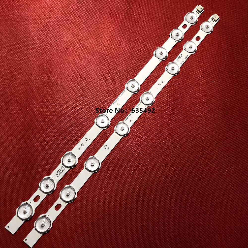 6 stuks 374mm 8 led-achtergrondverlichtingsstrip voor hitachi 42 " tv innotek 42 fhd-l ndv rev 0.2 42 hxt 12u ves 420 undl -n01 42 hxt 12u led 42 f 7275