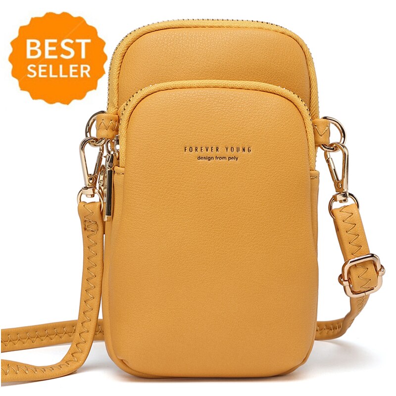 Cross Body Phone Bag PU Leather Shoulder Bag Wallet Purse Handbag Card Holder with Strap Adjustable for Women