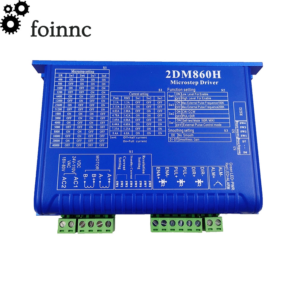 CNC 2DM860H 34/86 two-phase digital stepper motor driver mach3 engraving machine CNC system stepper motor driver