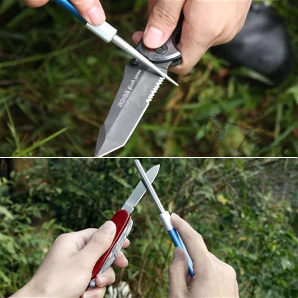 400 Gittergewebe Angeln Haken Spitzer Stift Spitzer draussen-Werkzeug Diamant Stift geformt Messer Spitzer