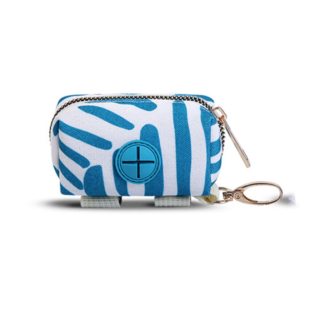 Protable Dog Poop for Biodegradable Bag Dispenser Pouch Garbage Bags Organizer Pet Puppy Cat Pick Up Poop Bag Holder: sky blue