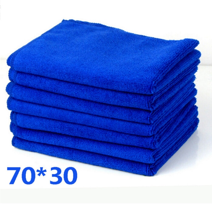 70 x 30 cm handdoek groot formaat microvezel doekjes stomerij auto auto detailing zachte doeken washandje stofdoek schoonmaakdoeken blauw