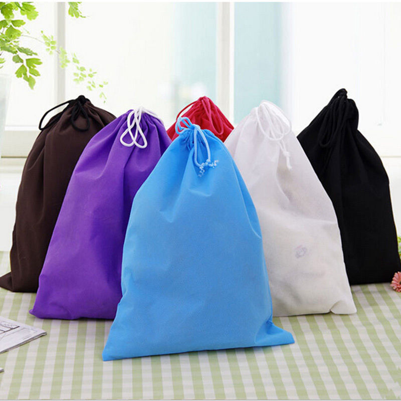 1 pièces Non-tissé femmes sacs à cordon pour livre vêtements voyage tissu chaussures pochette sac de voyage sac à cordon