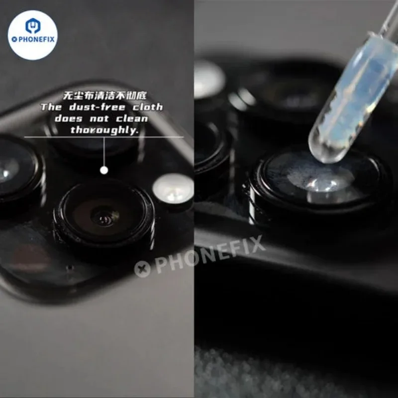 2UUL 48pcs/ Box Camera Cover Lens Resin Synthetic Gel Cleaning Stick for Phone Camera Screen Dust-free Fingerprint Removal Tool