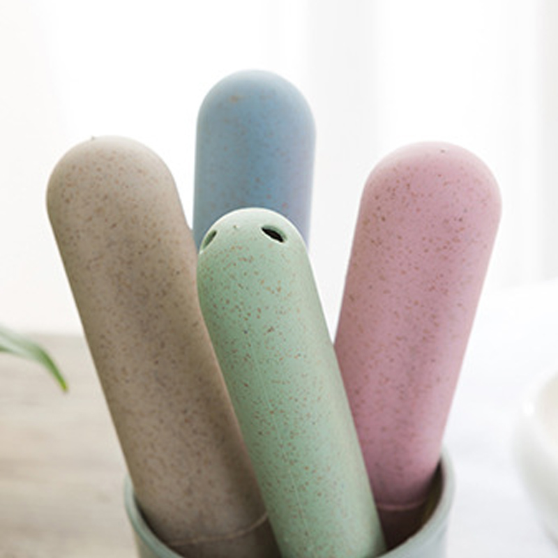 Hvede halm tandbørste boks tandbørste rør