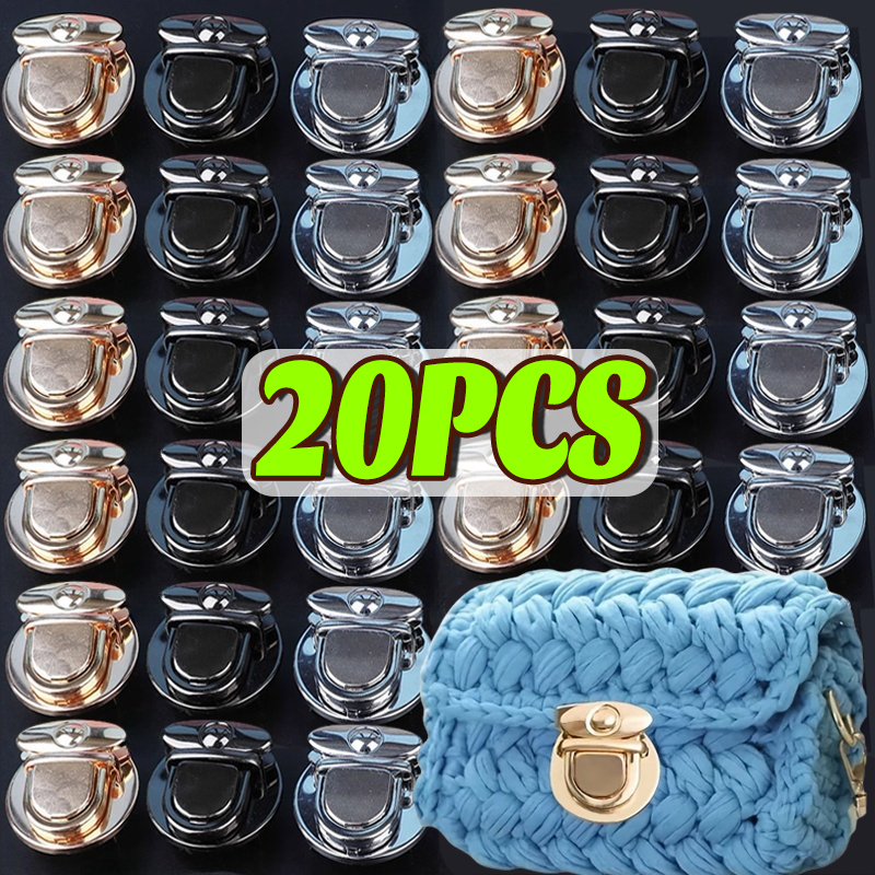 5/20 szt. Metalowe Zamki Zatrzaskowe robić Torebek, Klamry robić Torebek na Ramię, Portmonetek, Torb, Zapięcia, Zatrzaski DIY, Akcesoria robić Torebek Rękodzielniczych