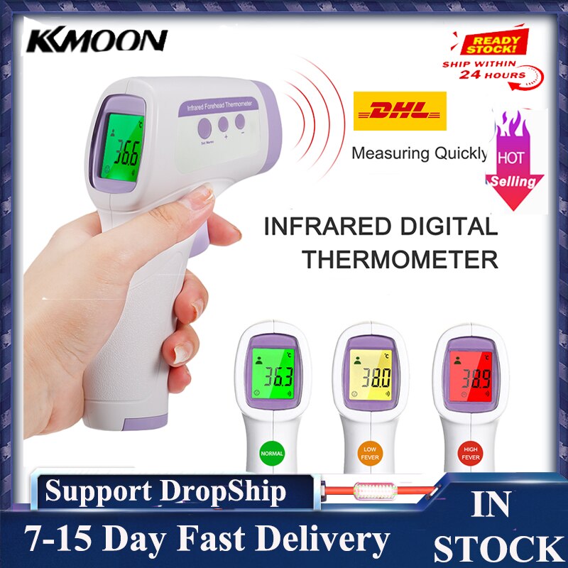 Wall-mounted Infrared Thermometer Non-contact Thermometers with Fever Alarm LED Digital Temperature Measurement for Surface Obje: Type 3