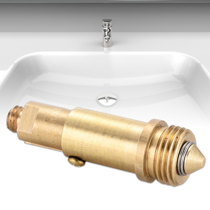 Upgrades Basin Bounce Valves Spring Mechanism Brass Cores Drainer Bathroom Sink Drain Replacement for Home & Hotel Use