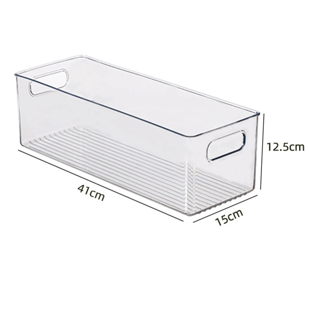 5 größen Kunststoff transparent Kühlschrank Lagerung Kasten Stapelbar Küche Schrank Schrank Organisatoren Lebensmittel Container Gewürz Veranstalter: Gelb