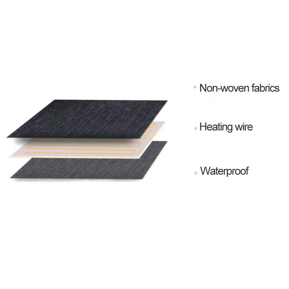 8-in-1 USB Elektrische Kleding Verwarming Pad Koolstofvezel Verwarmde Kleding Pad Met Verstelbare Derde Versnelling Mat vel Heater
