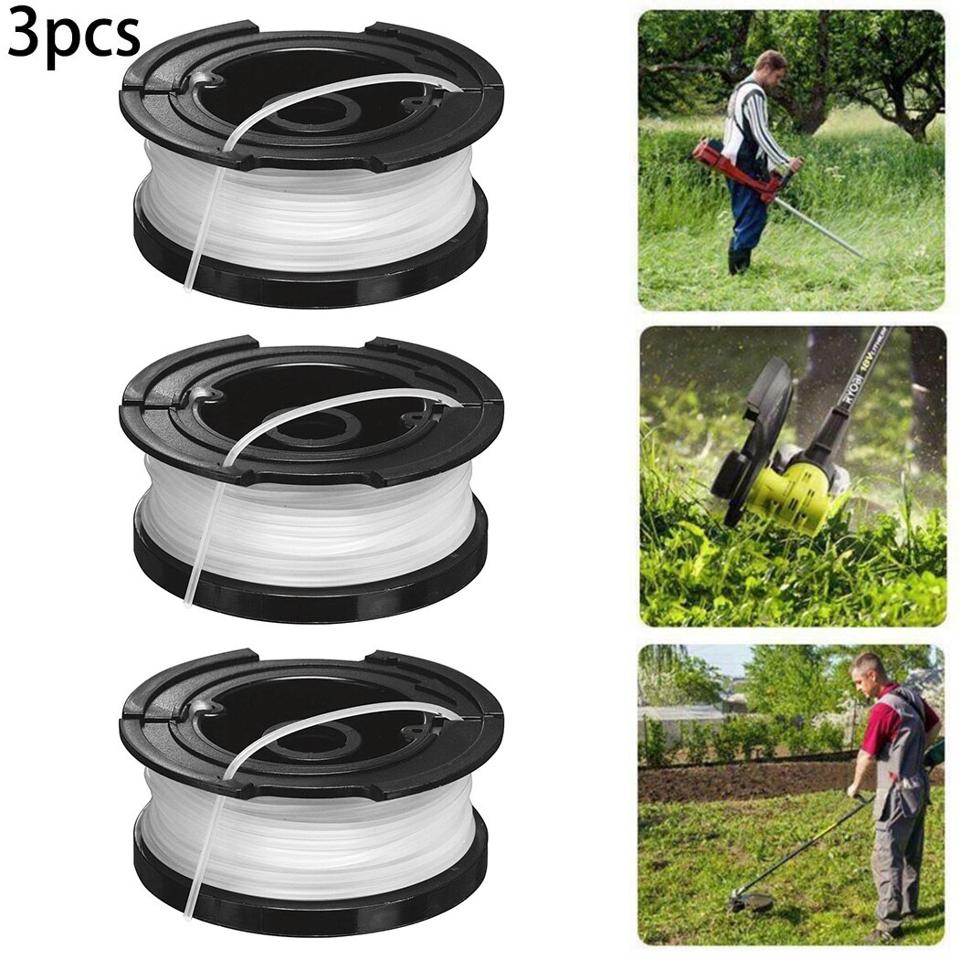 3Pcs Trimmer Spool Lijn Voor Black &amp; Decker A6481 St 4525 6600 7000 7200 7200-CA 7500 7700 7701 STC1820 STC1820PC Vervangen Deel