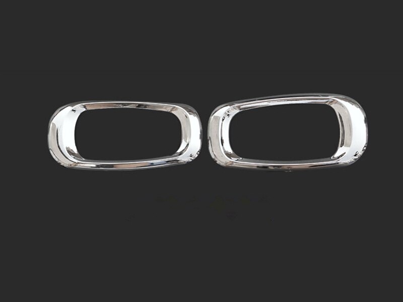 Car ABS Chrome Exterior Decor Cover Car Body Cover Stickers Frame Trim Stickers For Toyota Land Cruiser Prado 120 J120 2003: Side Light Frame