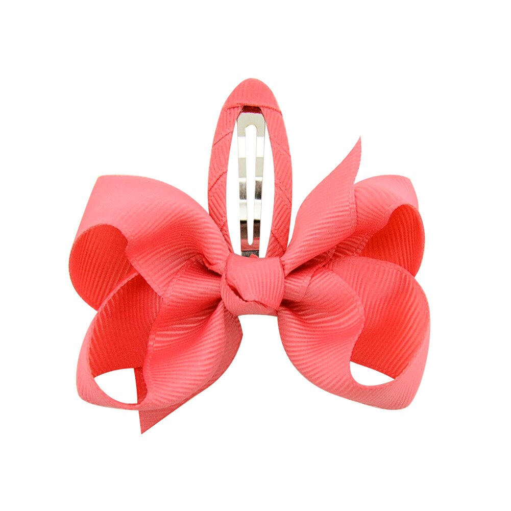 Sweet Top Hair Clip Grosgrain Ribbon Hair Bow Barrettes For Girls Princess Flower Headband Headwear Kids Hair Accessories: Color 15