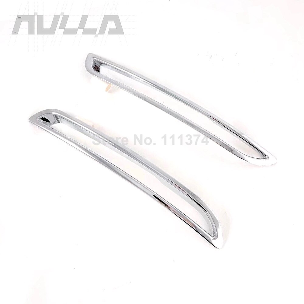 Carbon For Mazda CX30 CX-30 Car Exterior Front Rear Fog Light Lamp Decoration Frame Cover Sticker Trim Accessories: Rear-Chrome