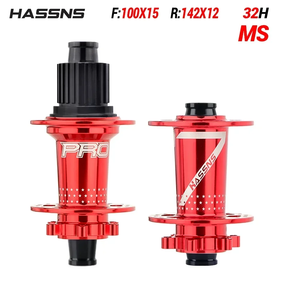 HASSNS PRO7 Bicycle Hub 32H J-Bend Spokes 135x10 142x12 12x148 HG/XD/MS 4Pcs Sealed Bearing for SHIMANO Mountain Bike Freehub: Light Grey