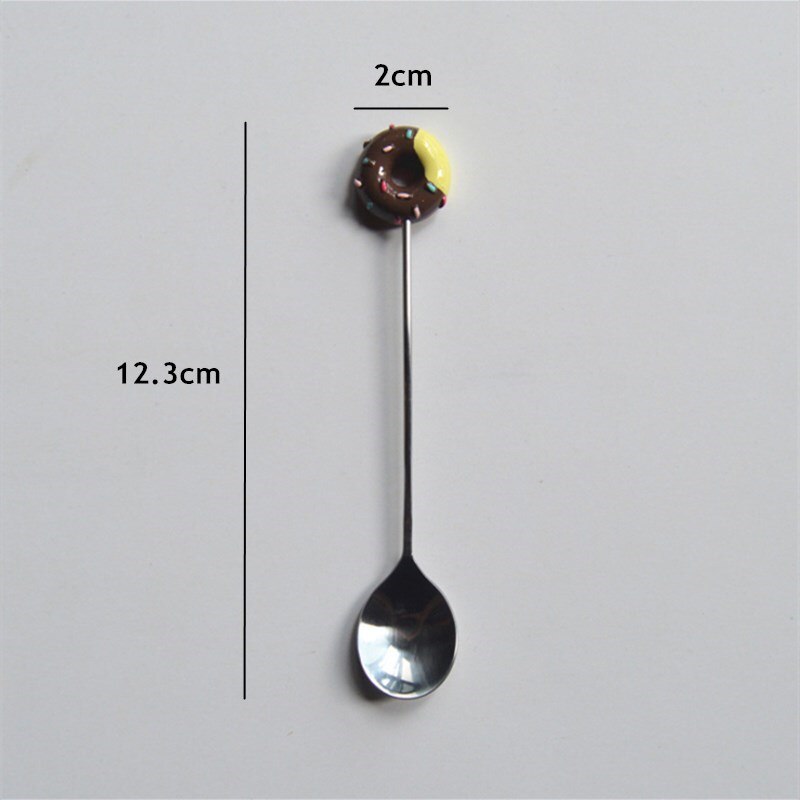 donut fork spoon coffee blender household kitchen stainless steel fork spoon tool kitchen accessories supplies