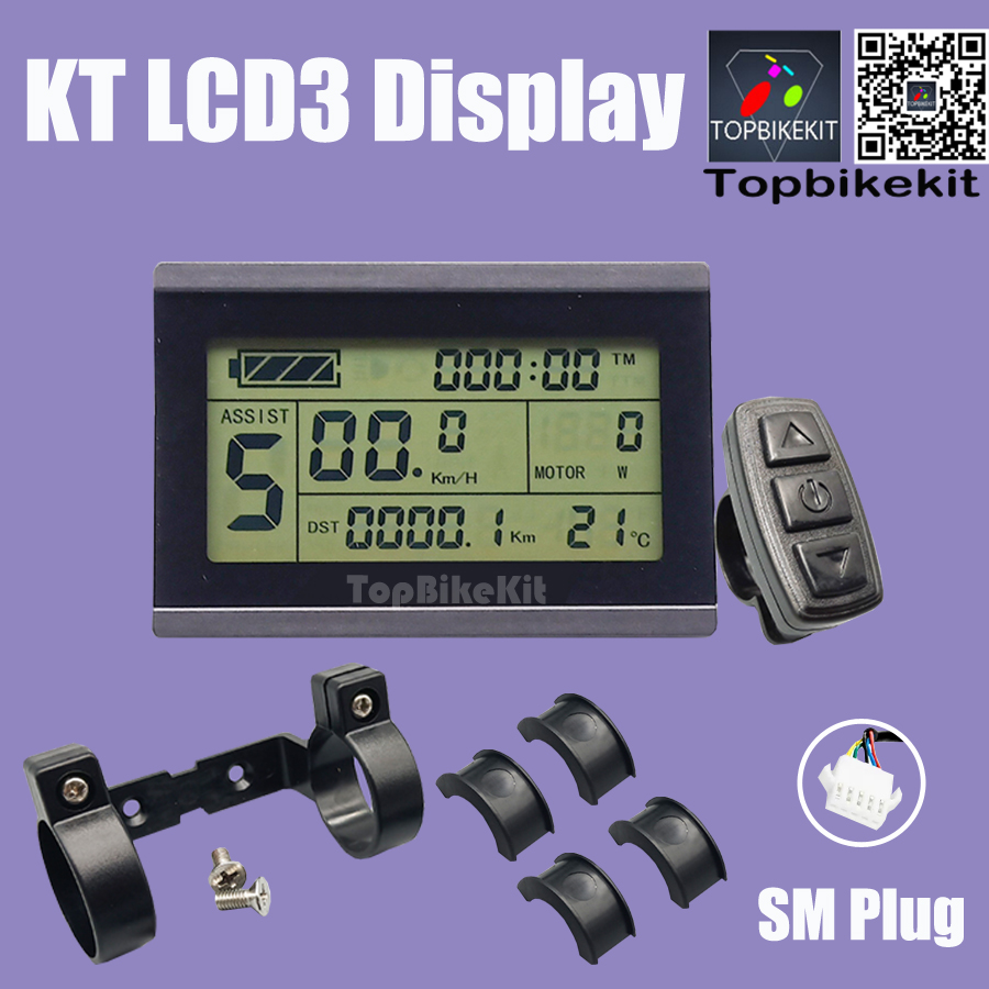 Ebike Display Kt Lcd3 Lcd4 Lcd5 Lcd 8H Lcd 8S Lcd9 Lcd 10H Lcd11 Led 900S Led 890 24v36v48V 48V 72V Fietsaccessoires Cycling Kt Display: plum