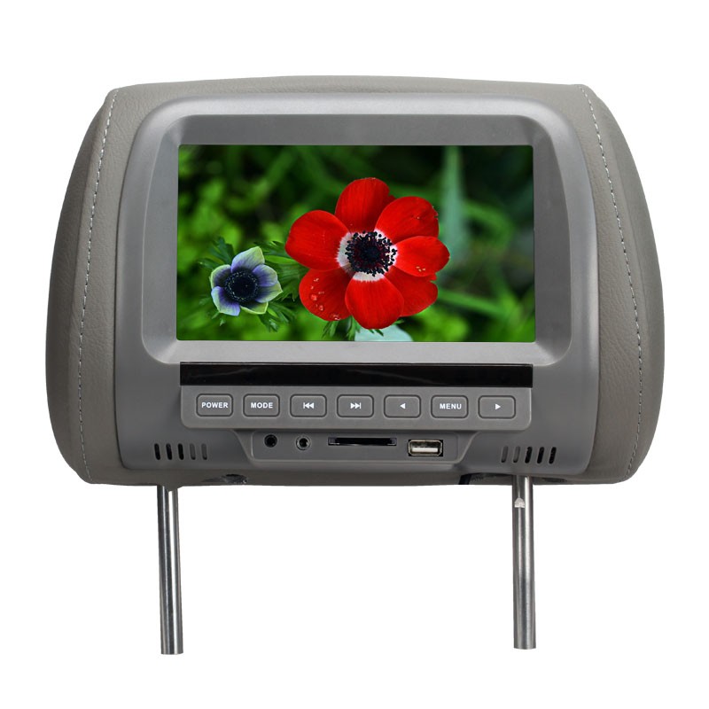 7 Inches MP5 Headrest Monitor Car Monitor TFT LED Digital Screen Player for Car Support SD Card,MP5, USB Card: Default Title