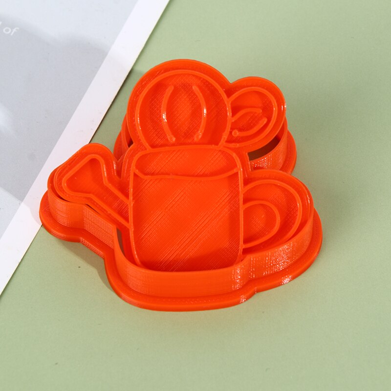 1 Piece Of Flower Plastic Decorative Biscuit Mould Diy Kitchen Cake Decoration Tool Cookie Stamp Mold Kitchen Tool